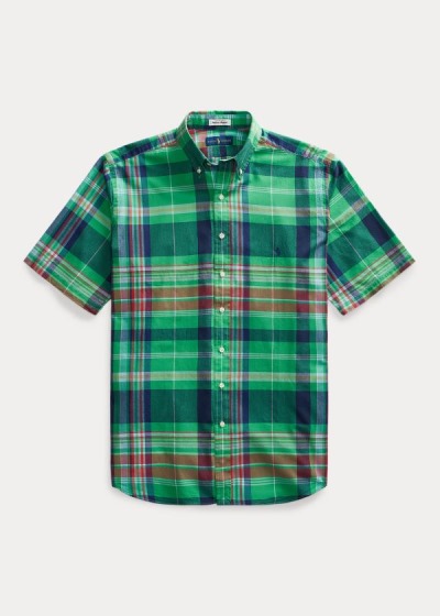 Camisa Polo Ralph Lauren Hombre Verdes / Azules / Multicolor - Plaid Madras - VINXS2841